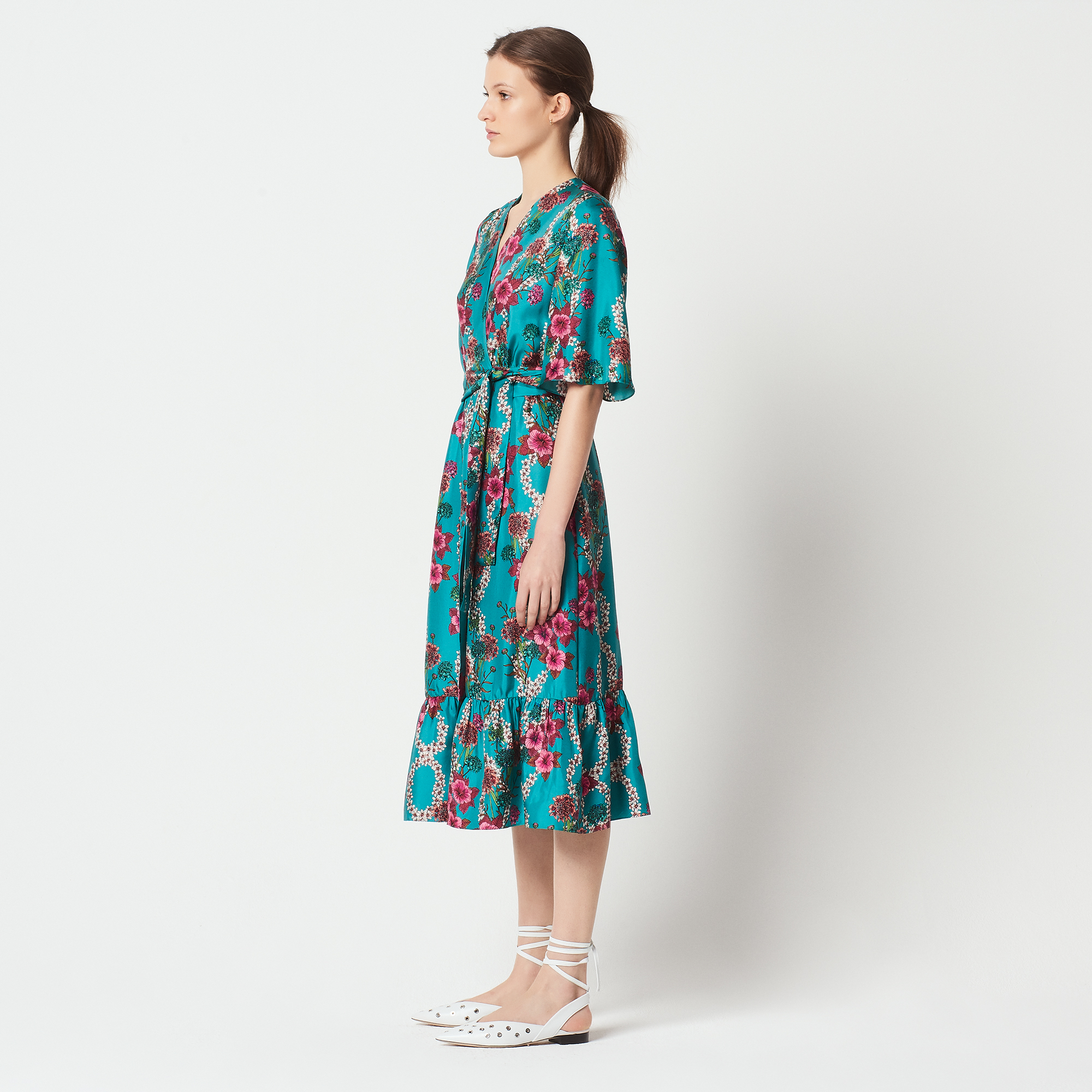 robe sandro fleurie